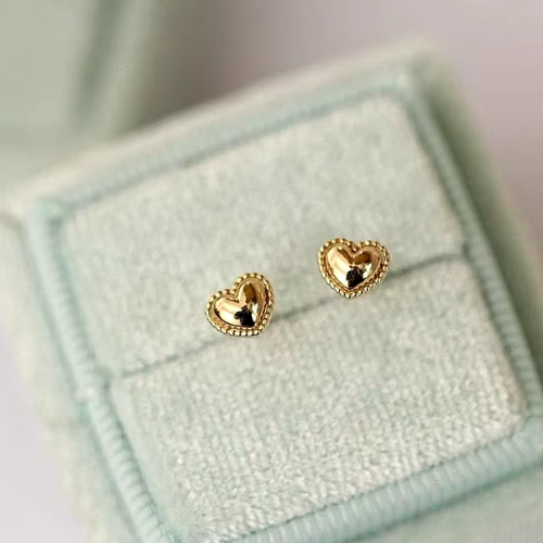 Love stud earrings