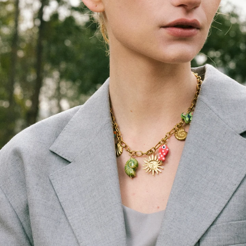 Collier breloques Sirena